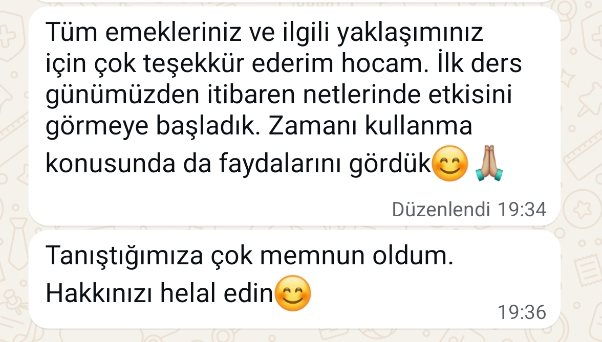 Geri bildirim ekran görüntüsü